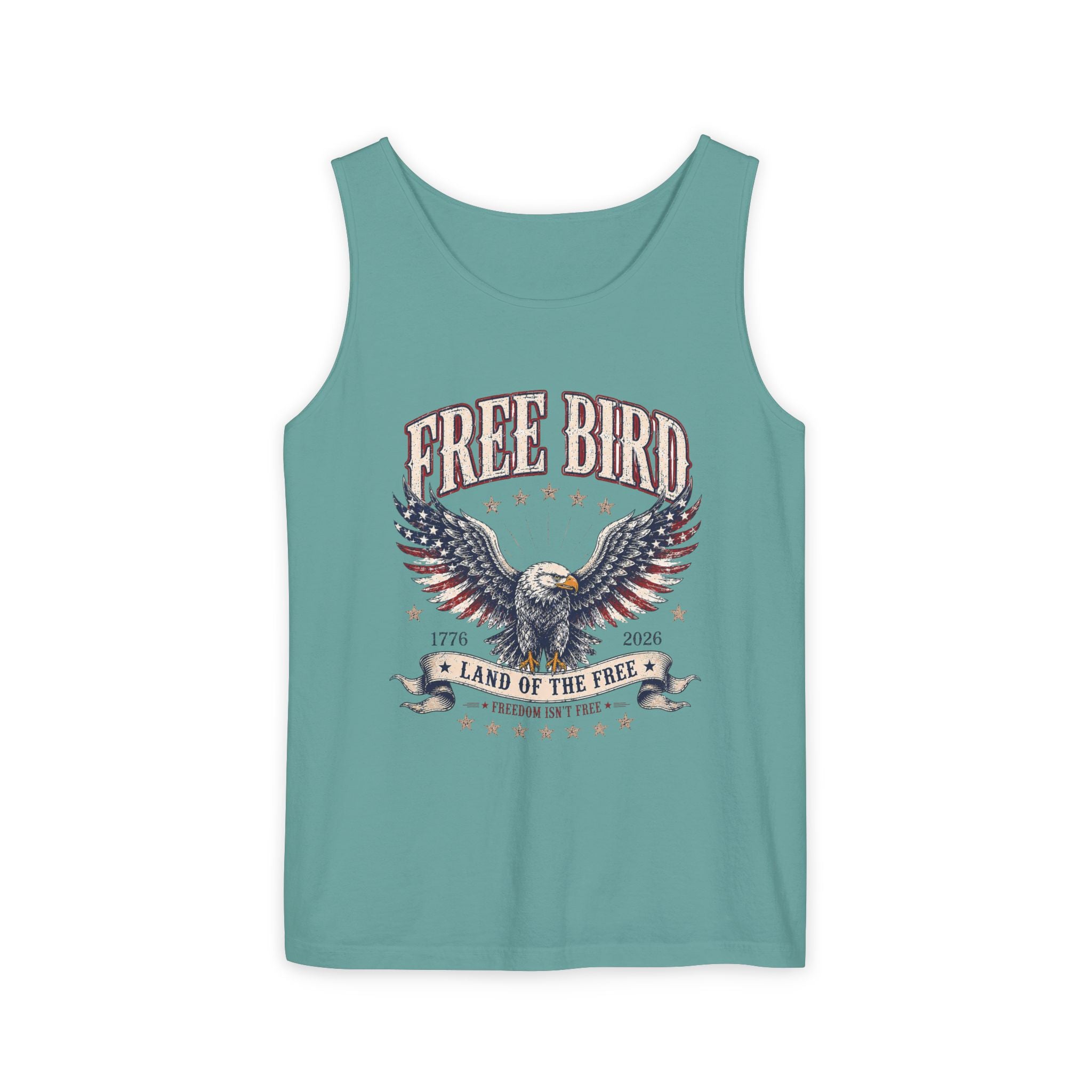 Tank Top — "Free Bird" Eagle America Graphic Tee