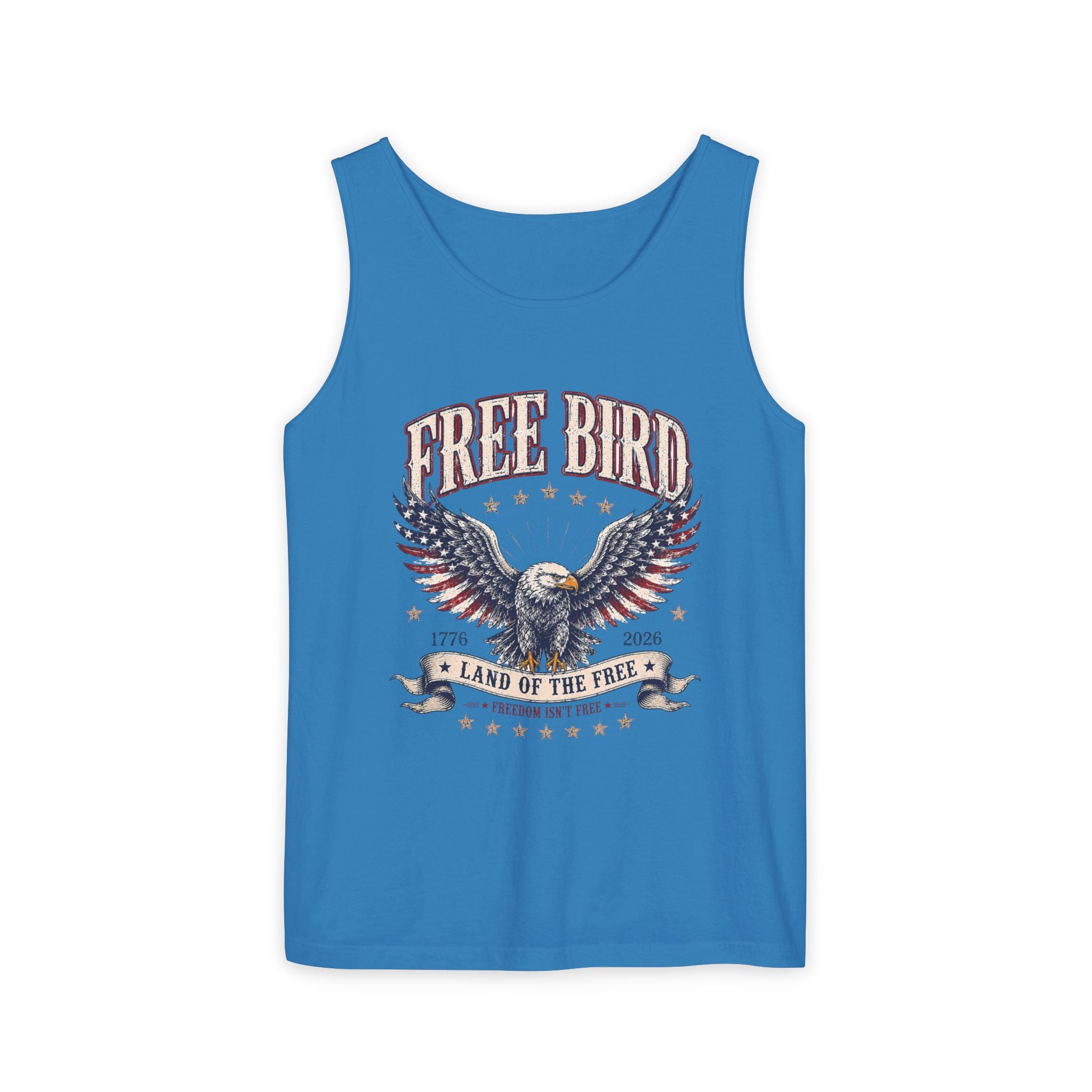 Tank Top — "Free Bird" Eagle America Graphic Tee