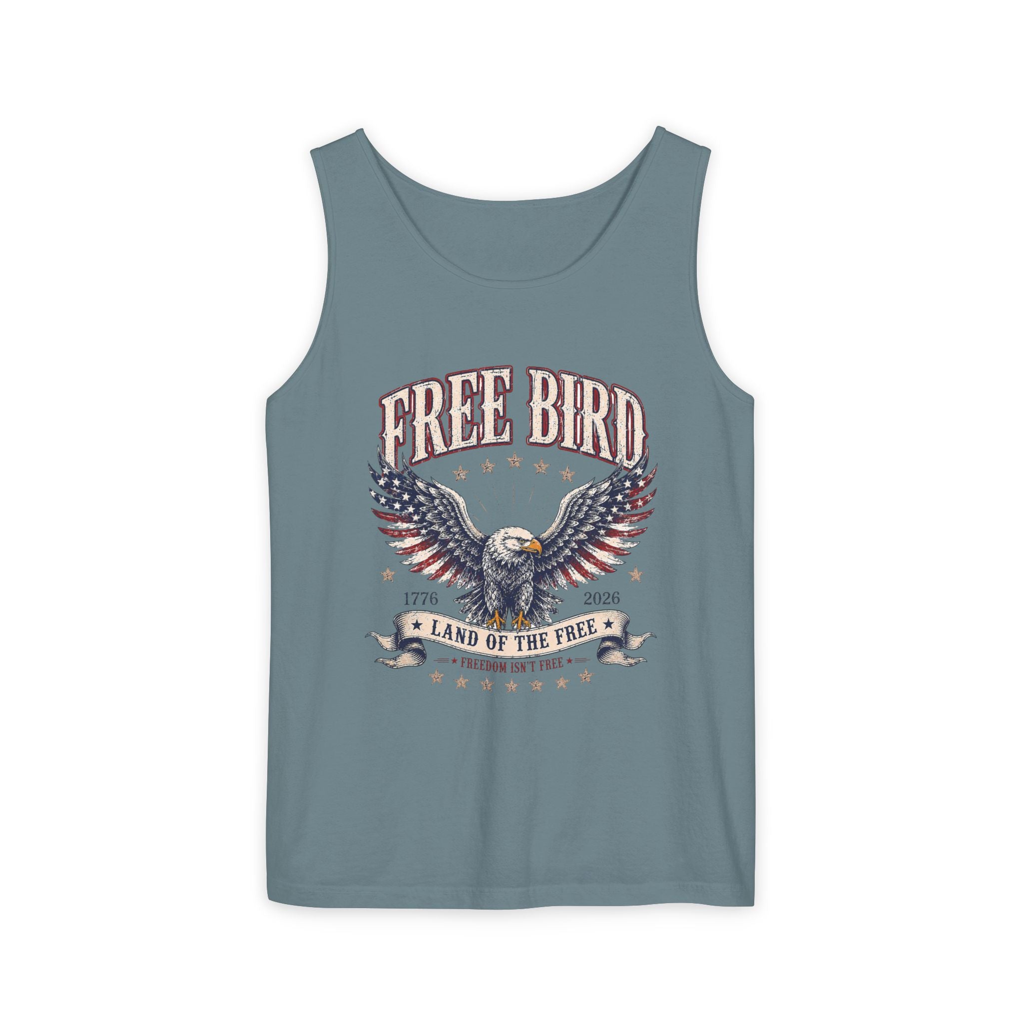 Tank Top — "Free Bird" Eagle America Graphic Tee