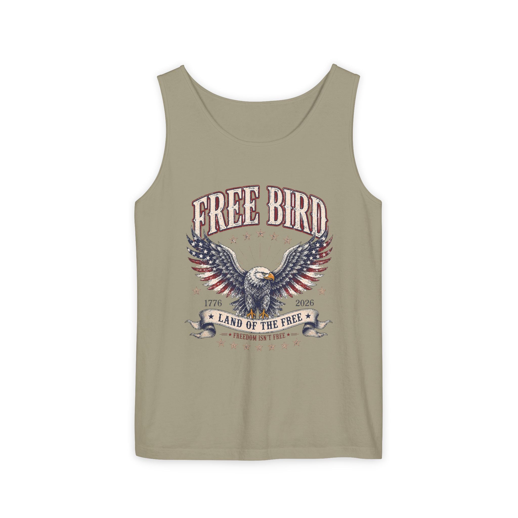Tank Top — "Free Bird" Eagle America Graphic Tee