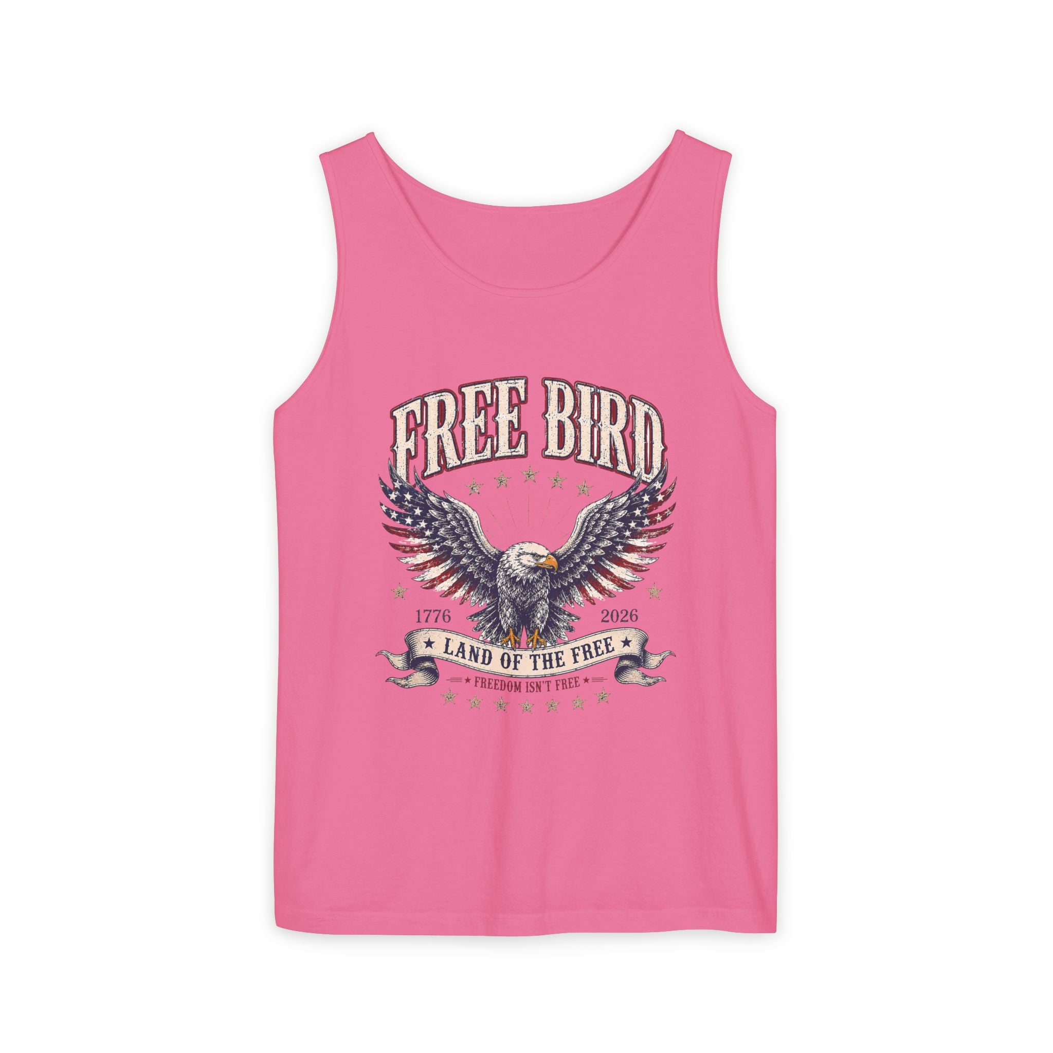 Tank Top — "Free Bird" Eagle America Graphic Tee